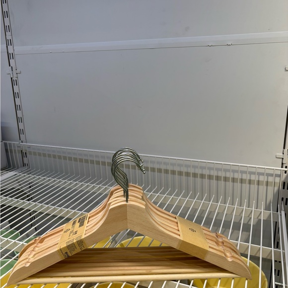 Set of 8 BUMERANG Hanger natural closet organizing - Picture 7 of 10